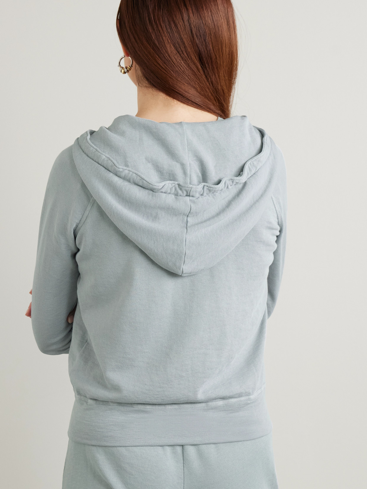 JAMES PERSE VINTAGE FRENCH COTTON-TERRY HOODIE