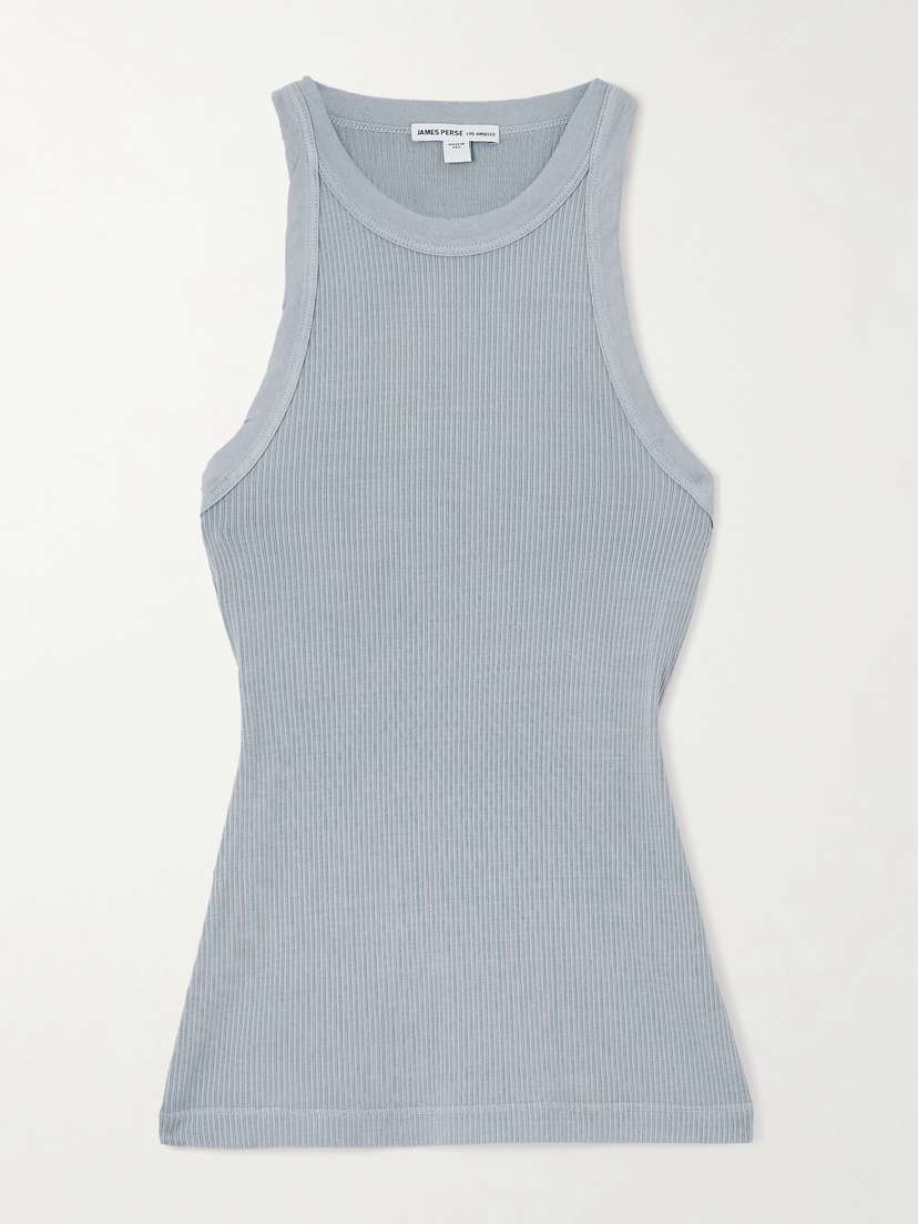 James Perse Ribbed Stretch-supima Cotton Tank