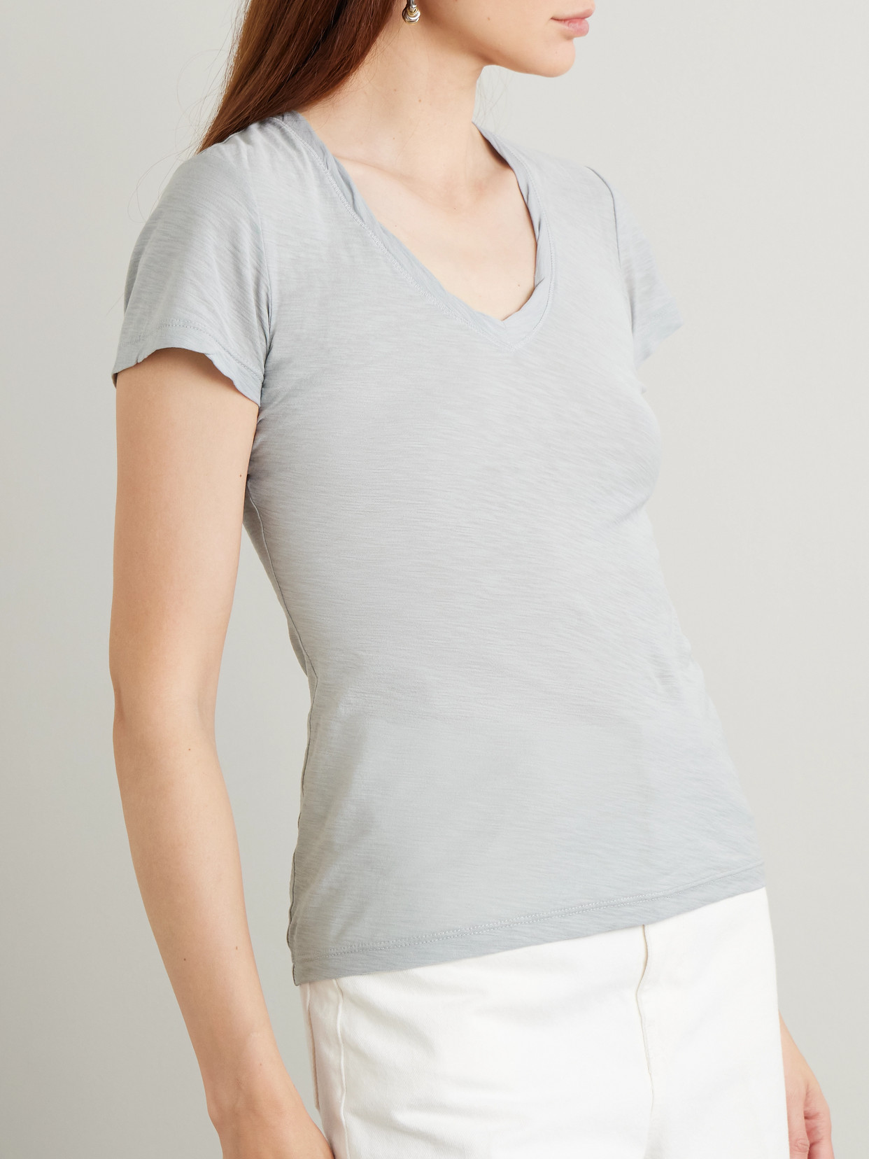 JAMES PERSE CASUAL SLUB COTTON-JERSEY T-SHIRT