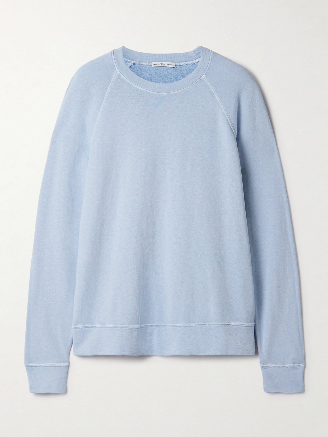James Perse Cotton-terry Sweatshirt In Blue