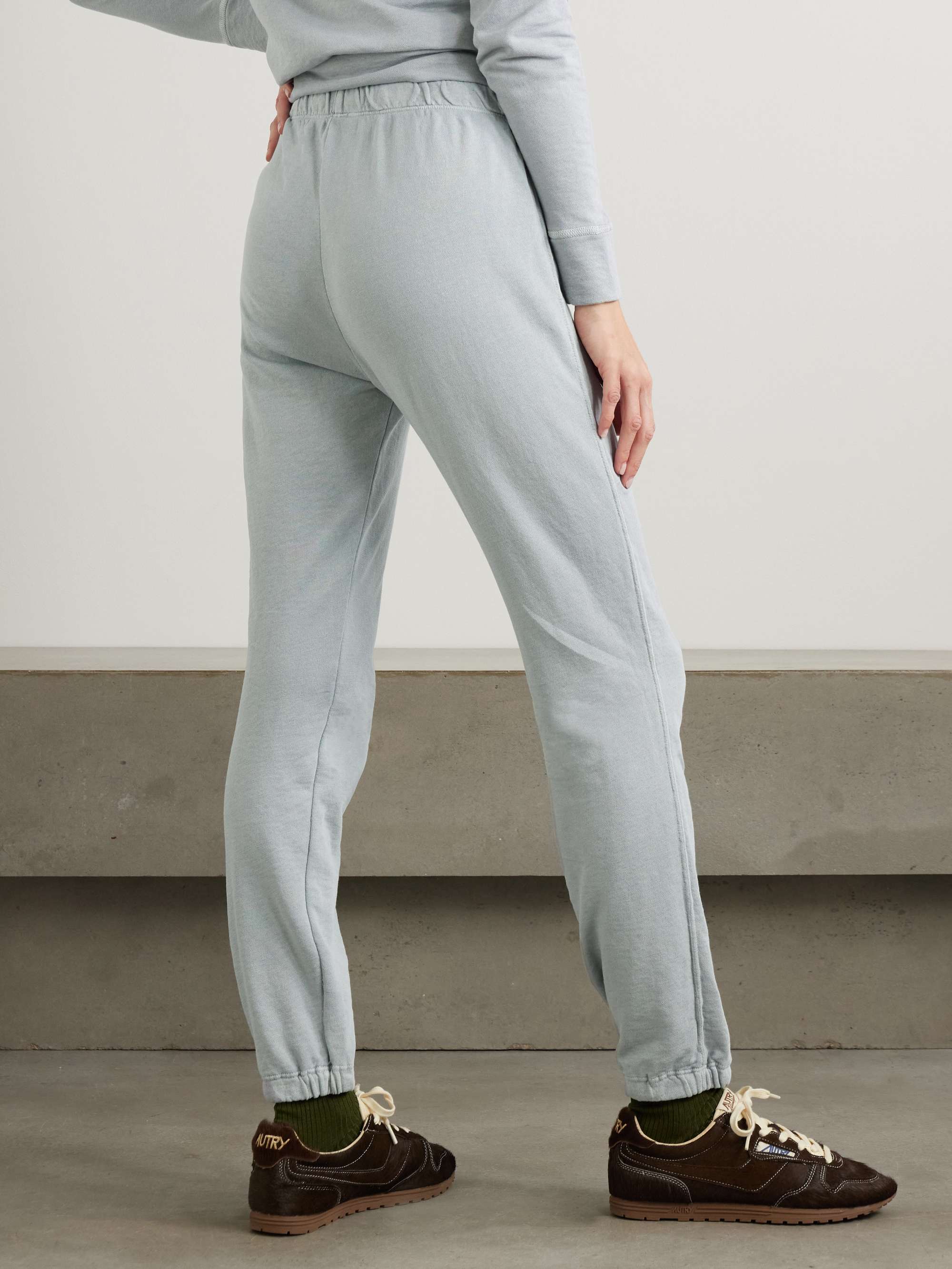 JAMES PERSE Supima cotton-terry track pants