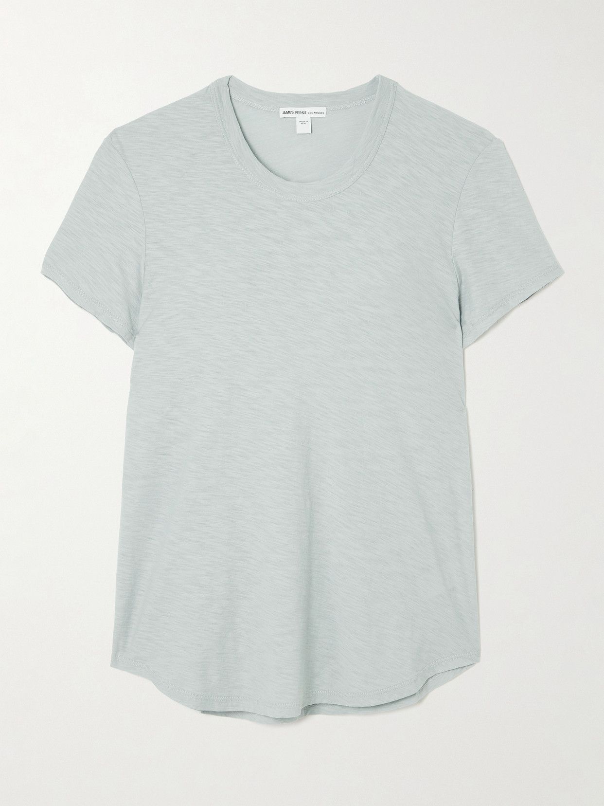 James Perse Slub Cotton-jersey T-shirt In Gray