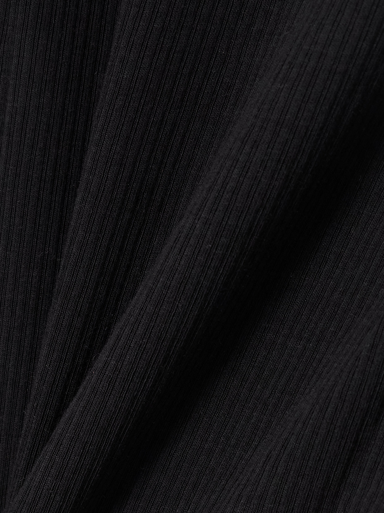 Shop James Perse Ribbed Stretch-supima Cotton Tank In Black