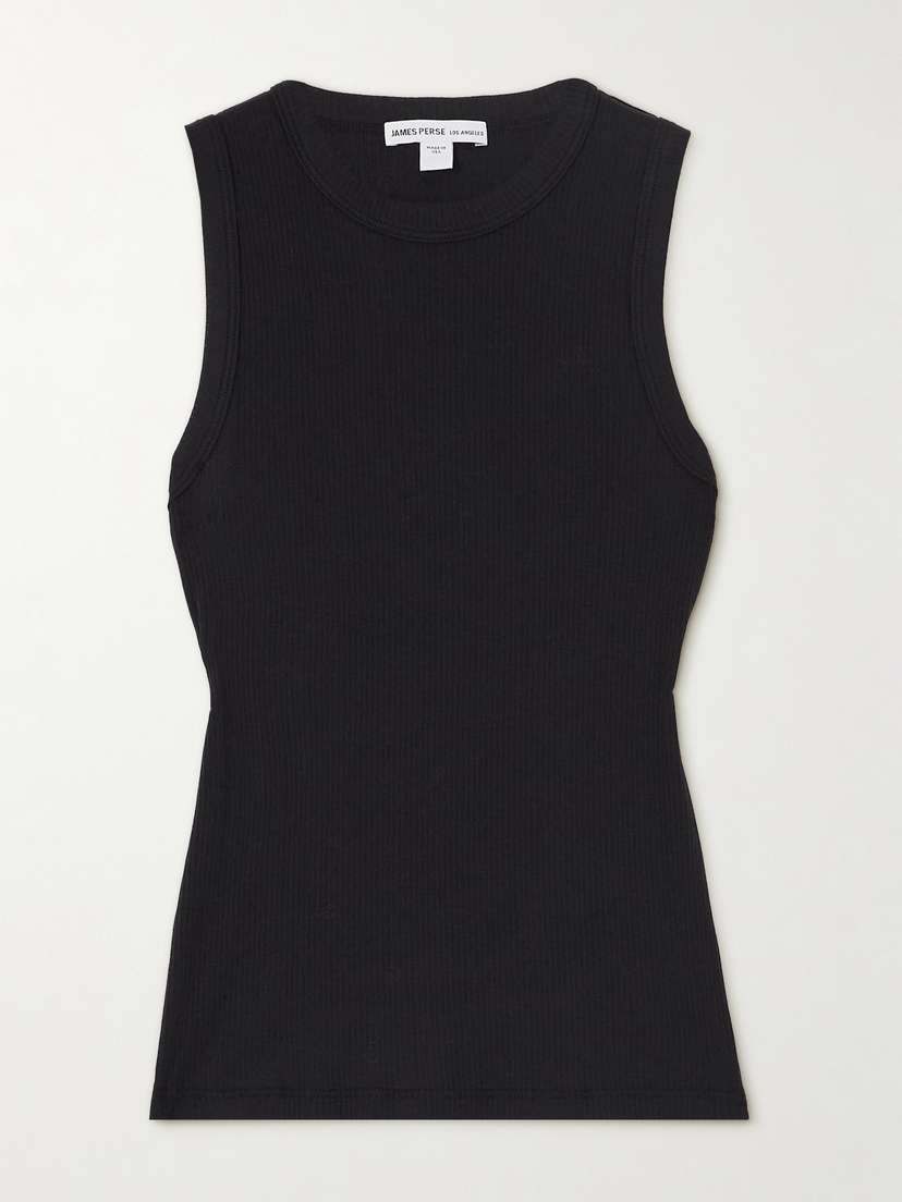 James Perse Ribbed Stretch-supima Cotton Tank