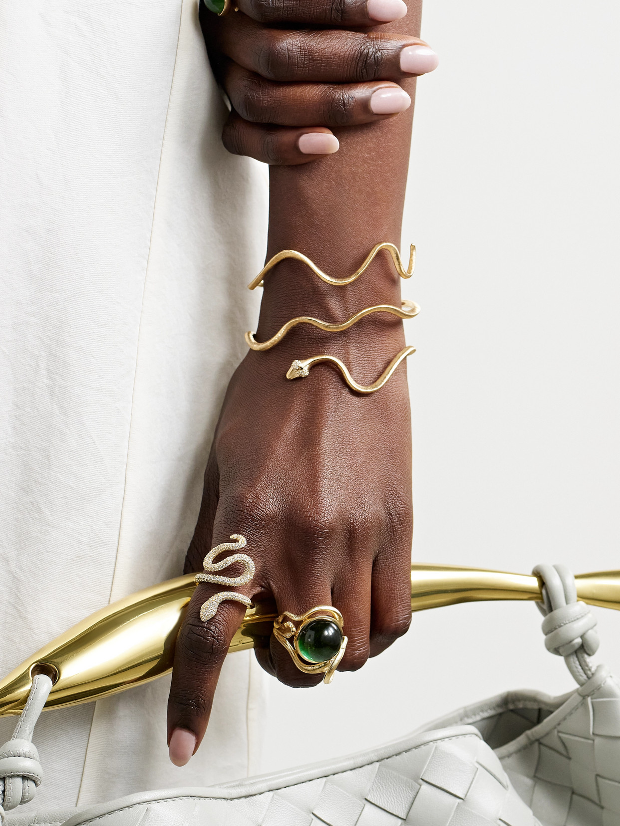Ole Lynggaard Copenhagen Snake Medium 18-karat Gold Diamond Ring In Gold