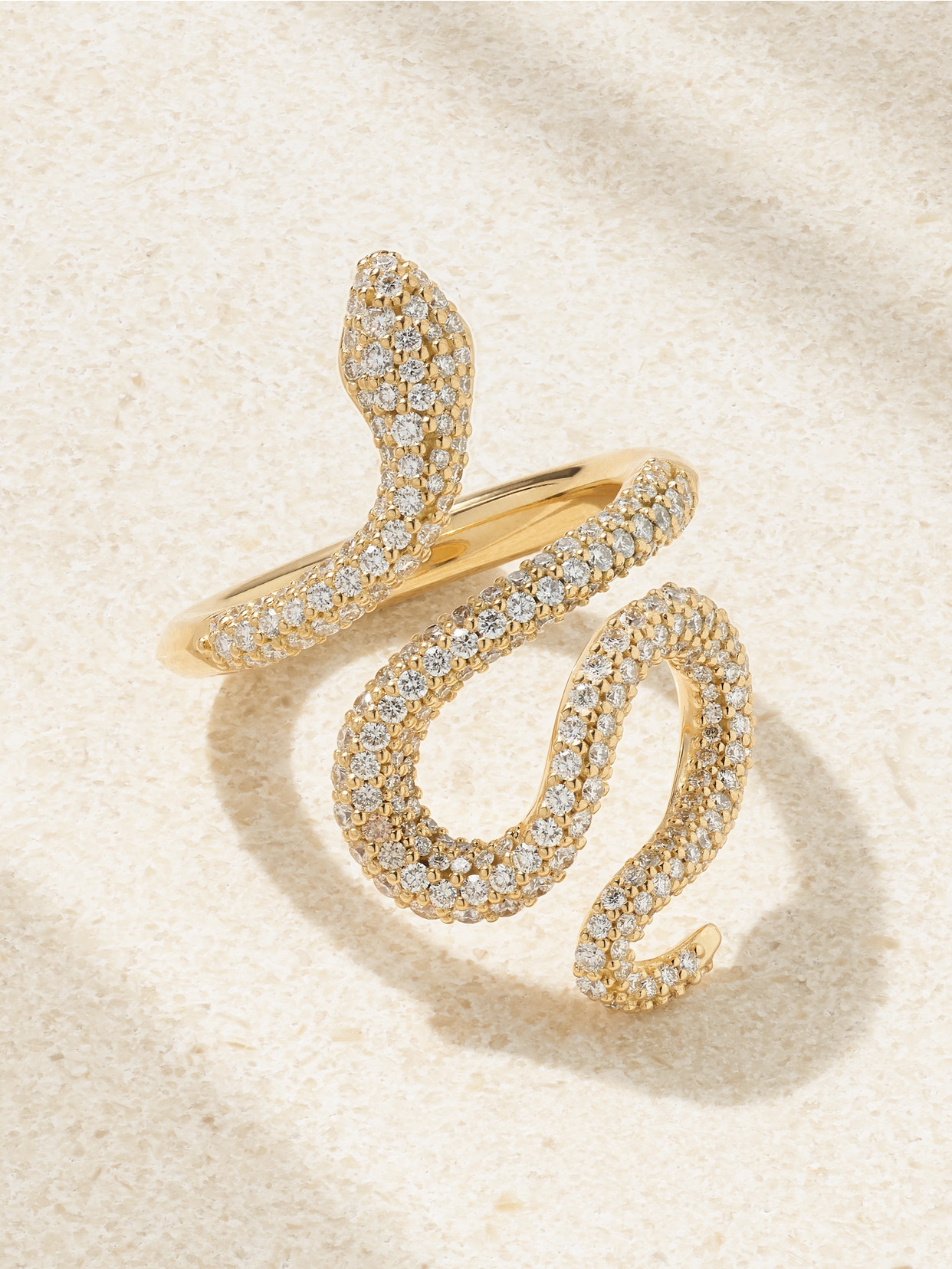 Ole Lynggaard Copenhagen Snake Medium 18-karat Gold Diamond Ring