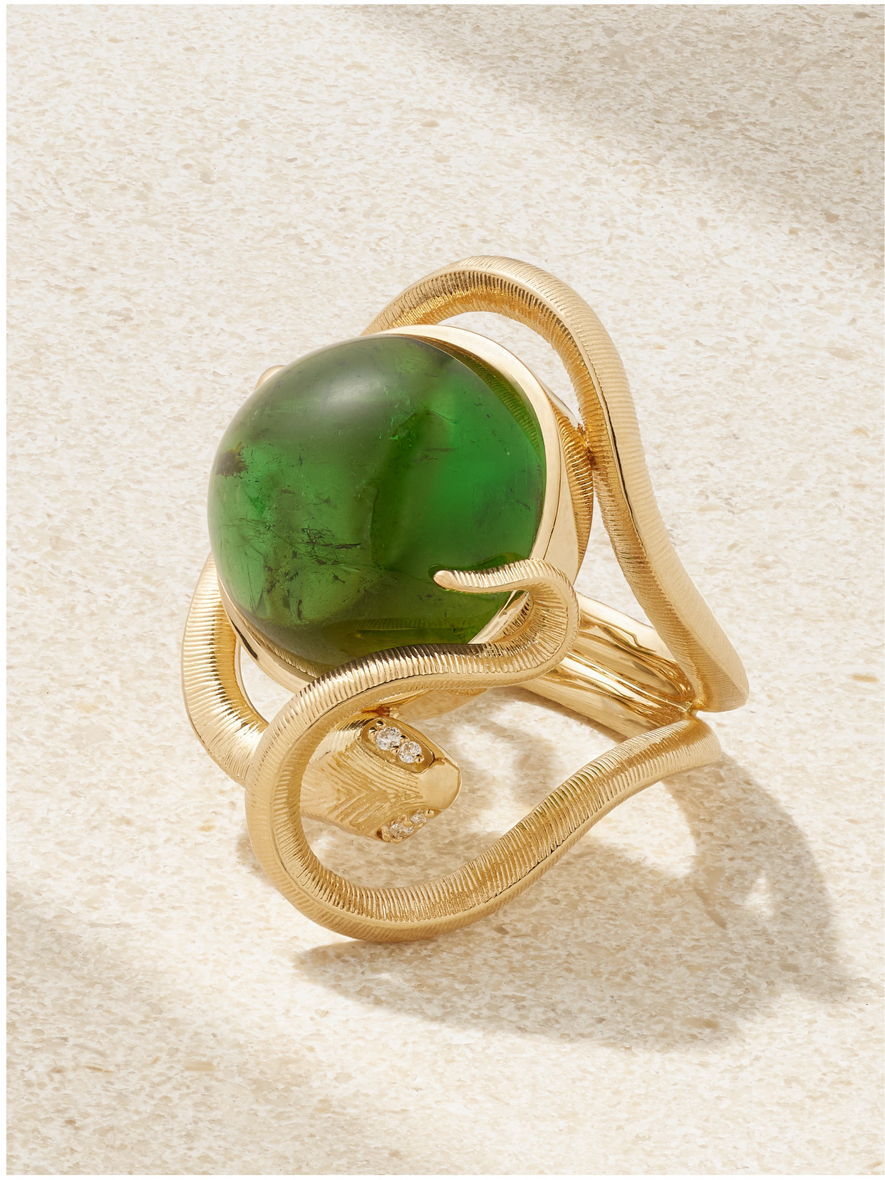 Ole Lynggaard Copenhagen Snakes 18-karat Gold, Tourmaline And Diamond Ring