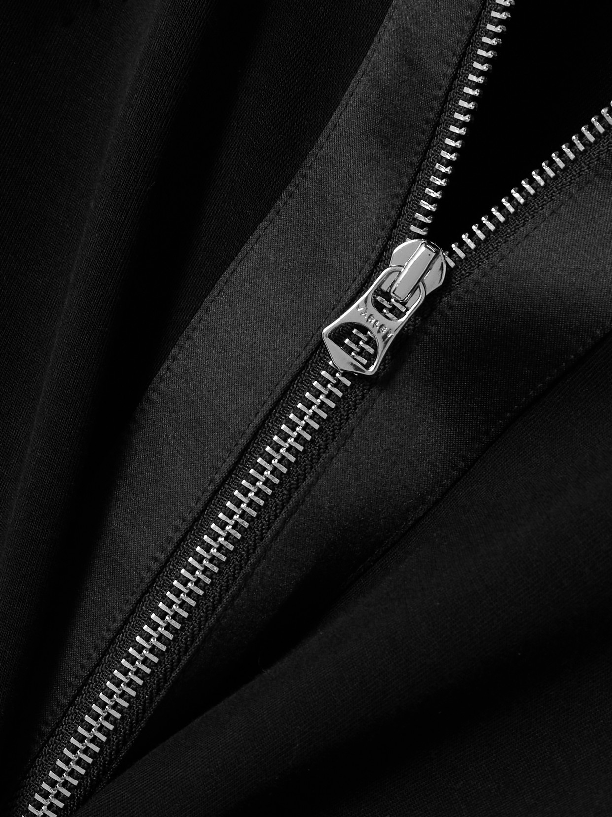 Varley Roxbury Satin-trimmed Doublesoft® Zip-up Sweatshirt