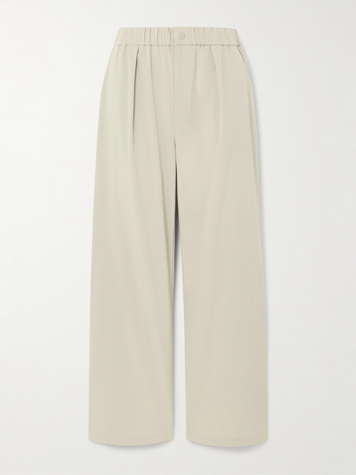 Varley Kayson Pleated Stretch Recycled Wide-leg Pants