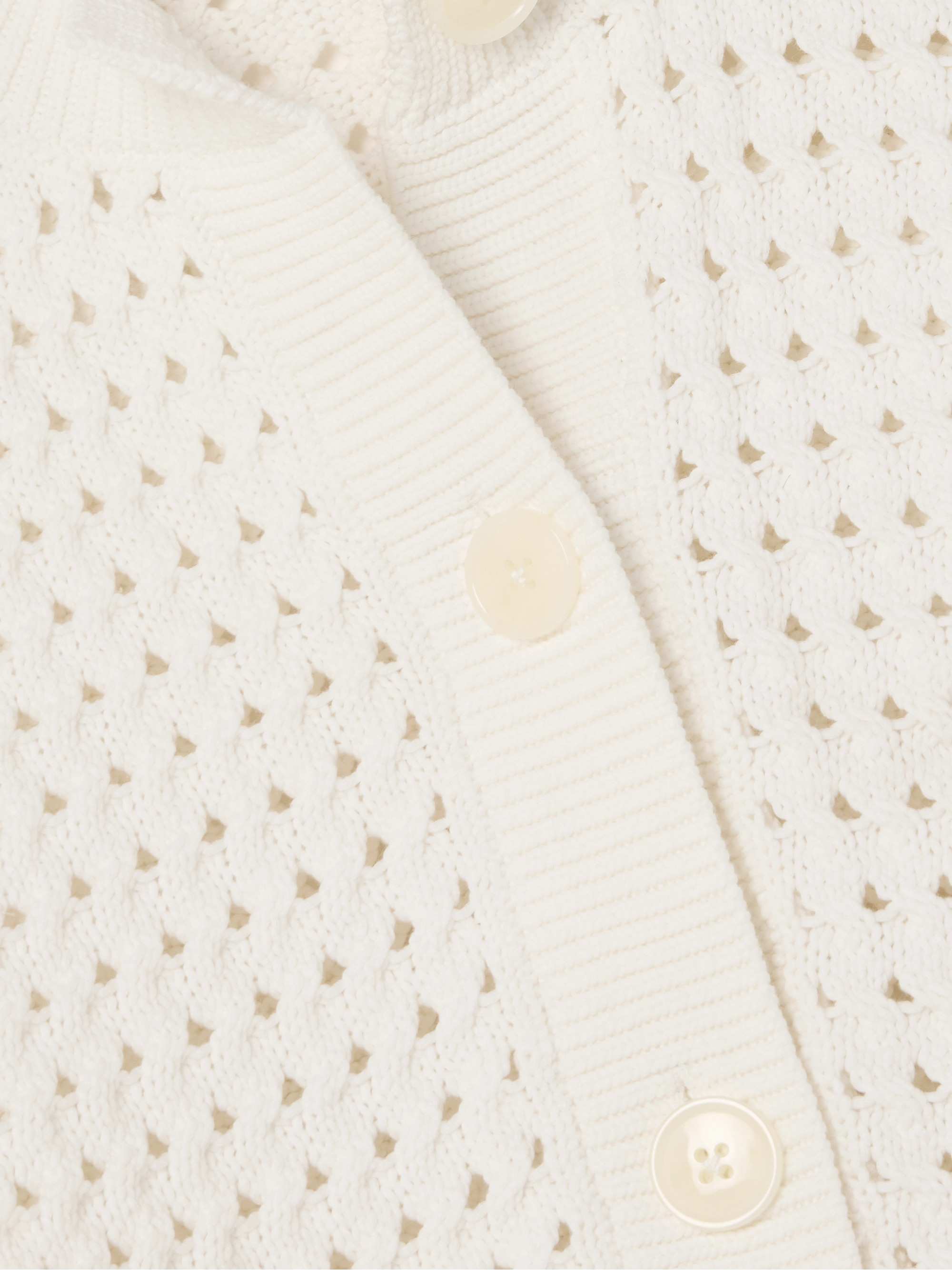Varley Bettina open-knit cotton-blend cardigan thumbnail