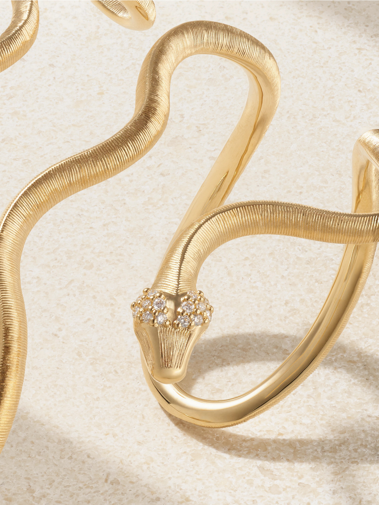 Ole Lynggaard Copenhagen Snakes 18-karat Gold Diamond Bracelet In Gold