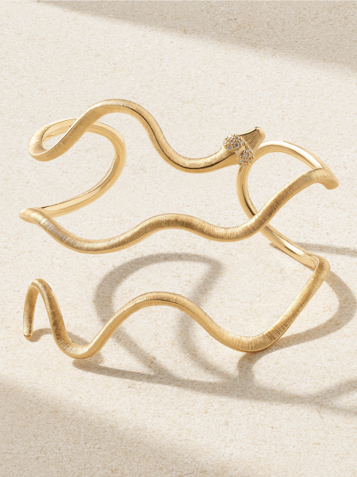 Ole Lynggaard Copenhagen Snakes 18-karat Gold Diamond Bracelet