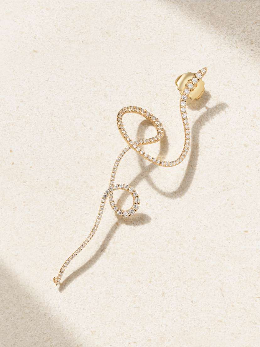 OLE LYNGGAARD COPENHAGEN Love Bands 18-karat Gold Diamond Single Earring