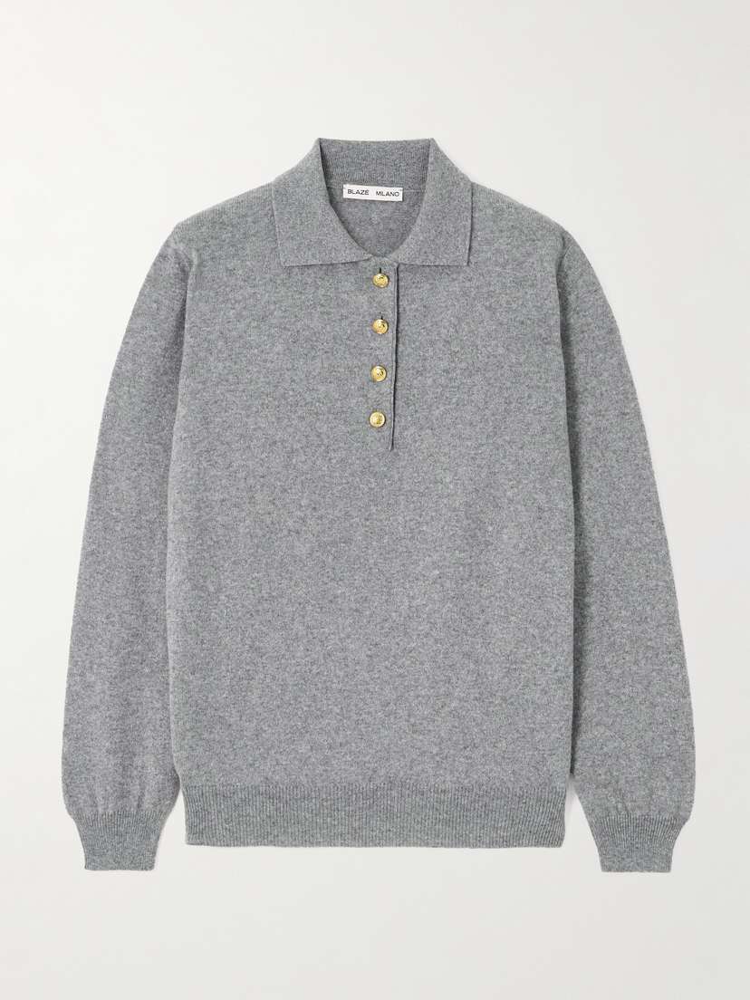 Blazé Milano Highland Wool And Cashmere-blend Polo Sweater