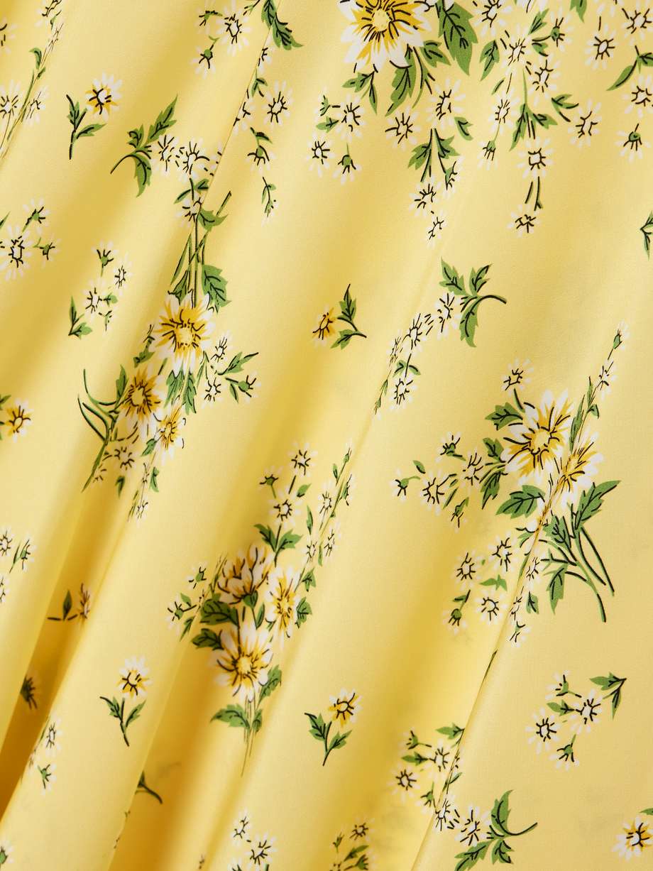 appliquéd floral-print silk crepe de chine halterneck gown