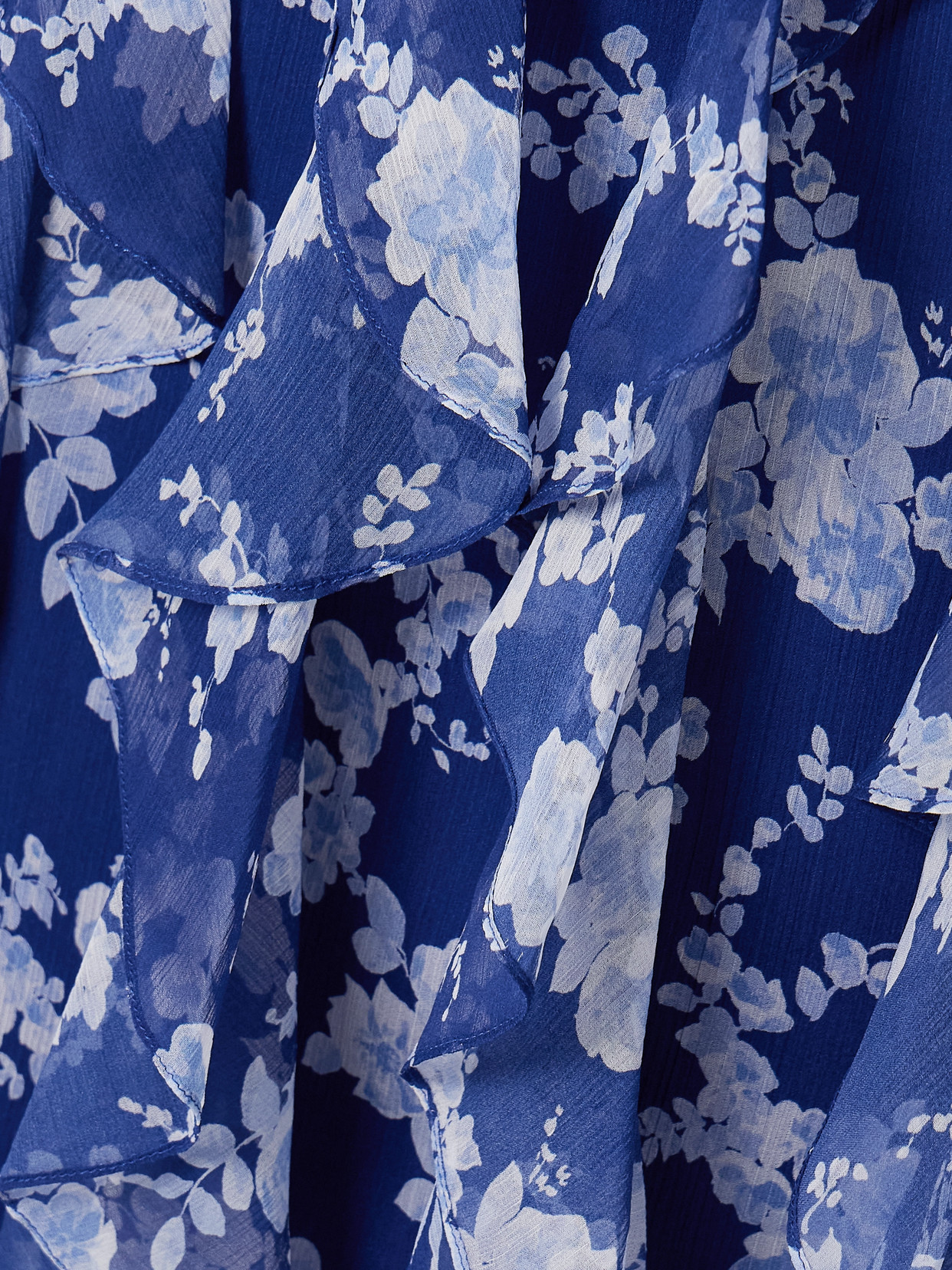 Carolina Herrera Cape-effect Ruffled Floral-print Silk-crepon Midi Dress