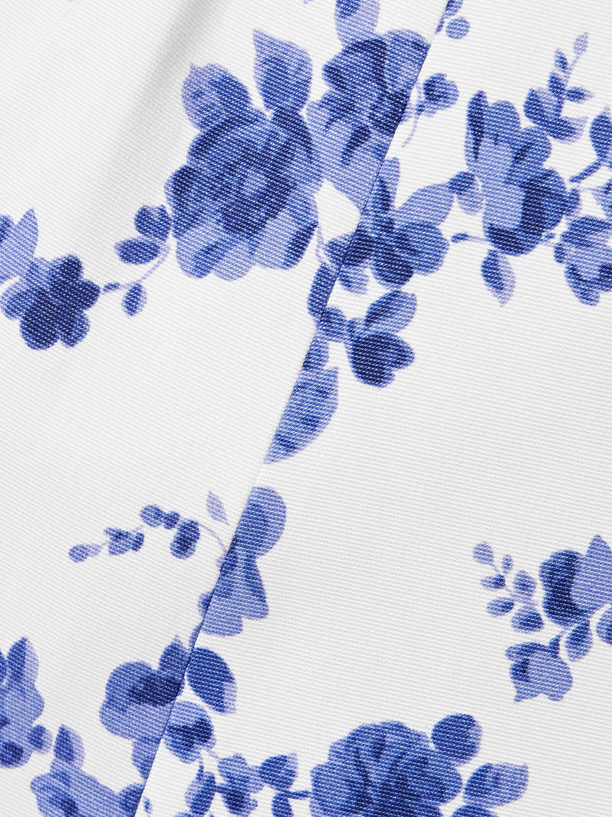 Carolina Herrera Belted Floral-print Faille Midi Dress