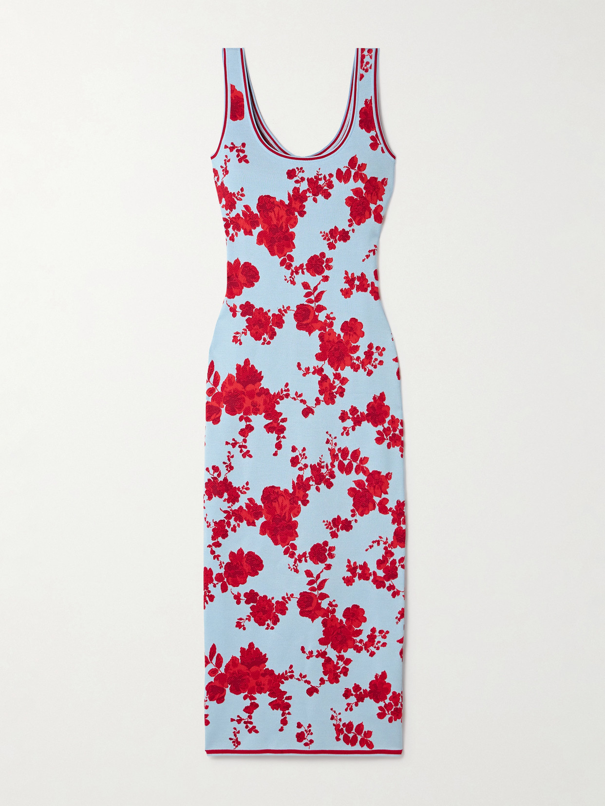 Carolina Herrera Silk-jacquard Midi Dress