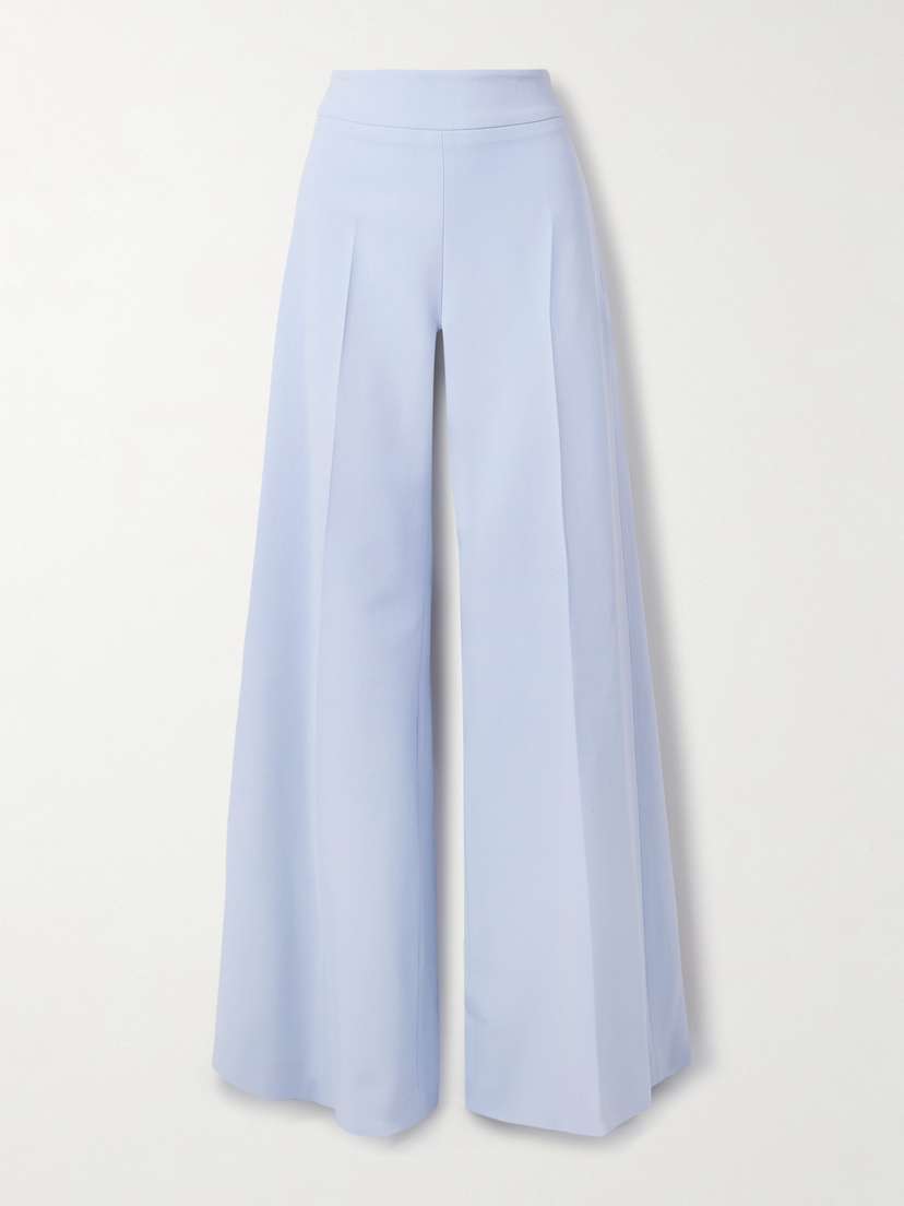 Carolina Herrera Wool-blend Crepe Wide-leg Pants