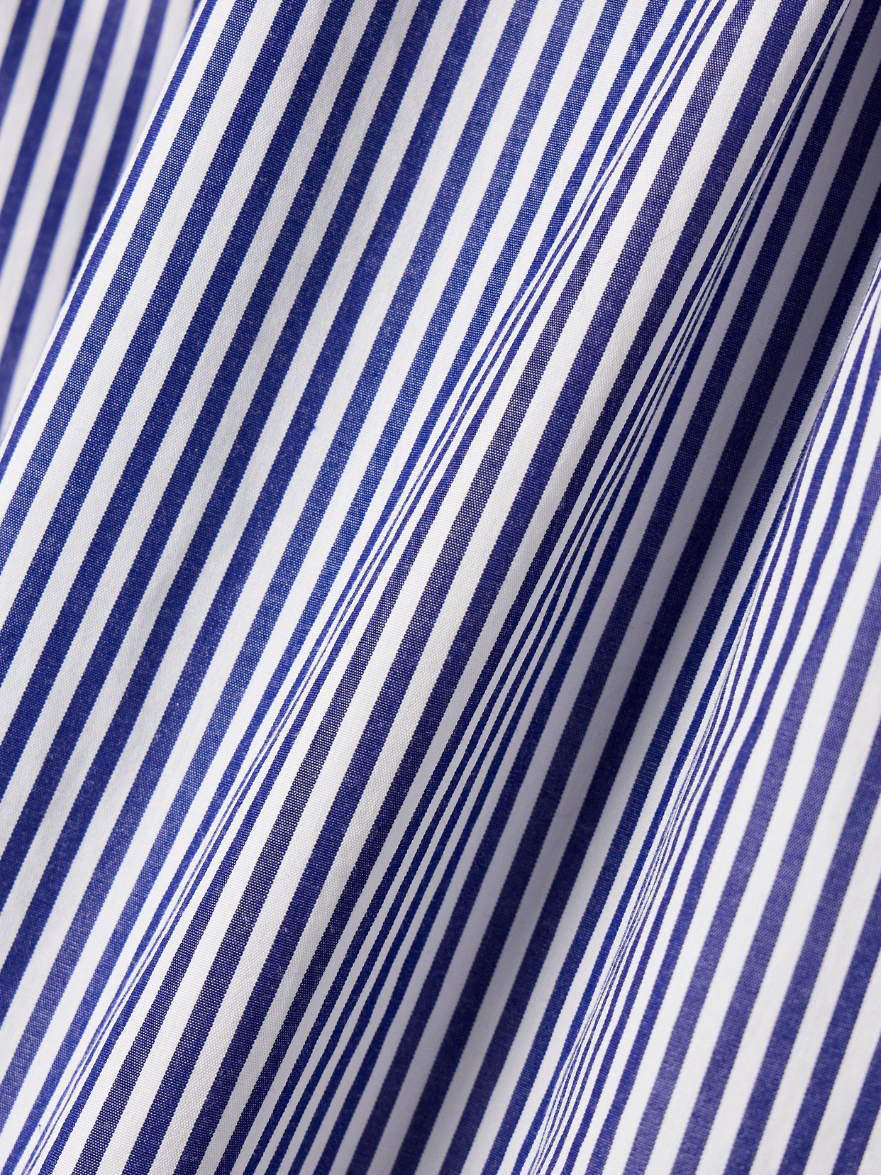 Carolina Herrera Ruffled Off-the-shoulder Striped Cotton-poplin Top In Blue