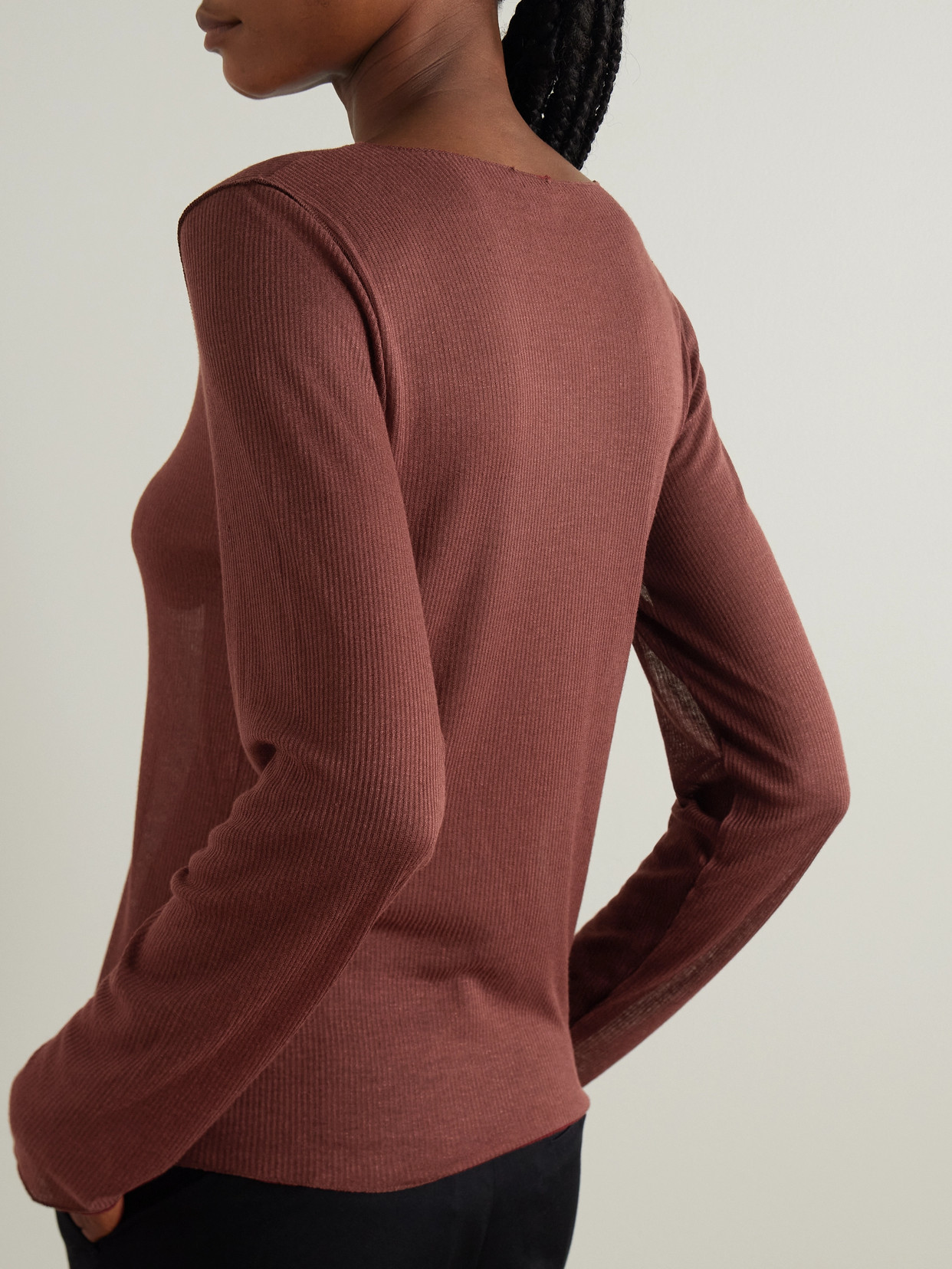 Ribbed Ecovero-Blend Top