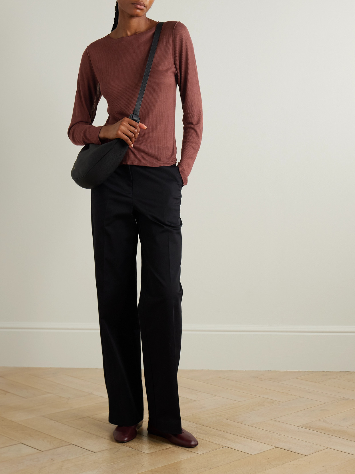 Ribbed Ecovero-Blend Top