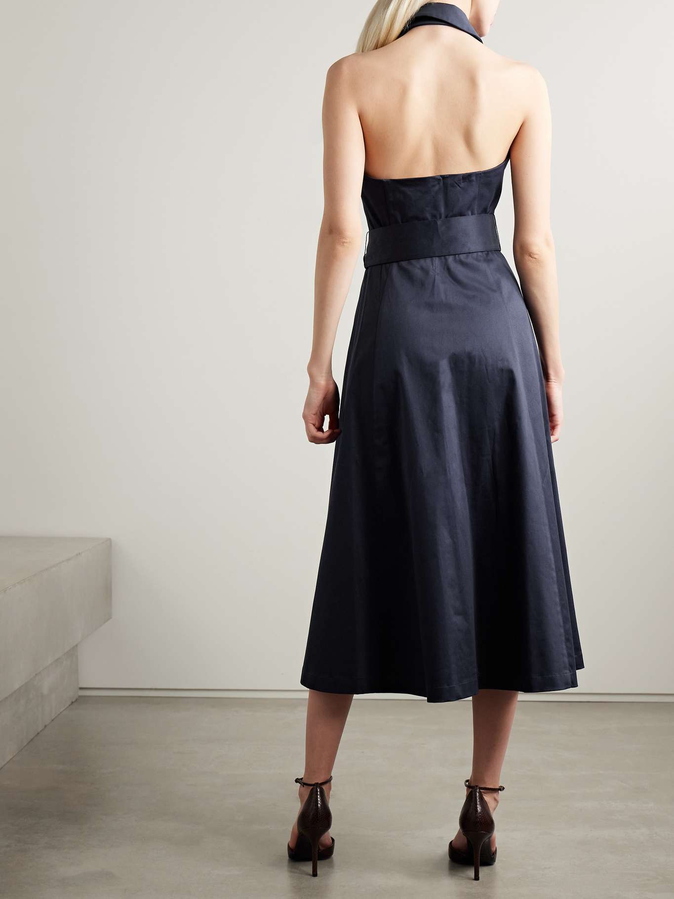 Caitlin Sleeveless Rib Dress – Charcoal Heather