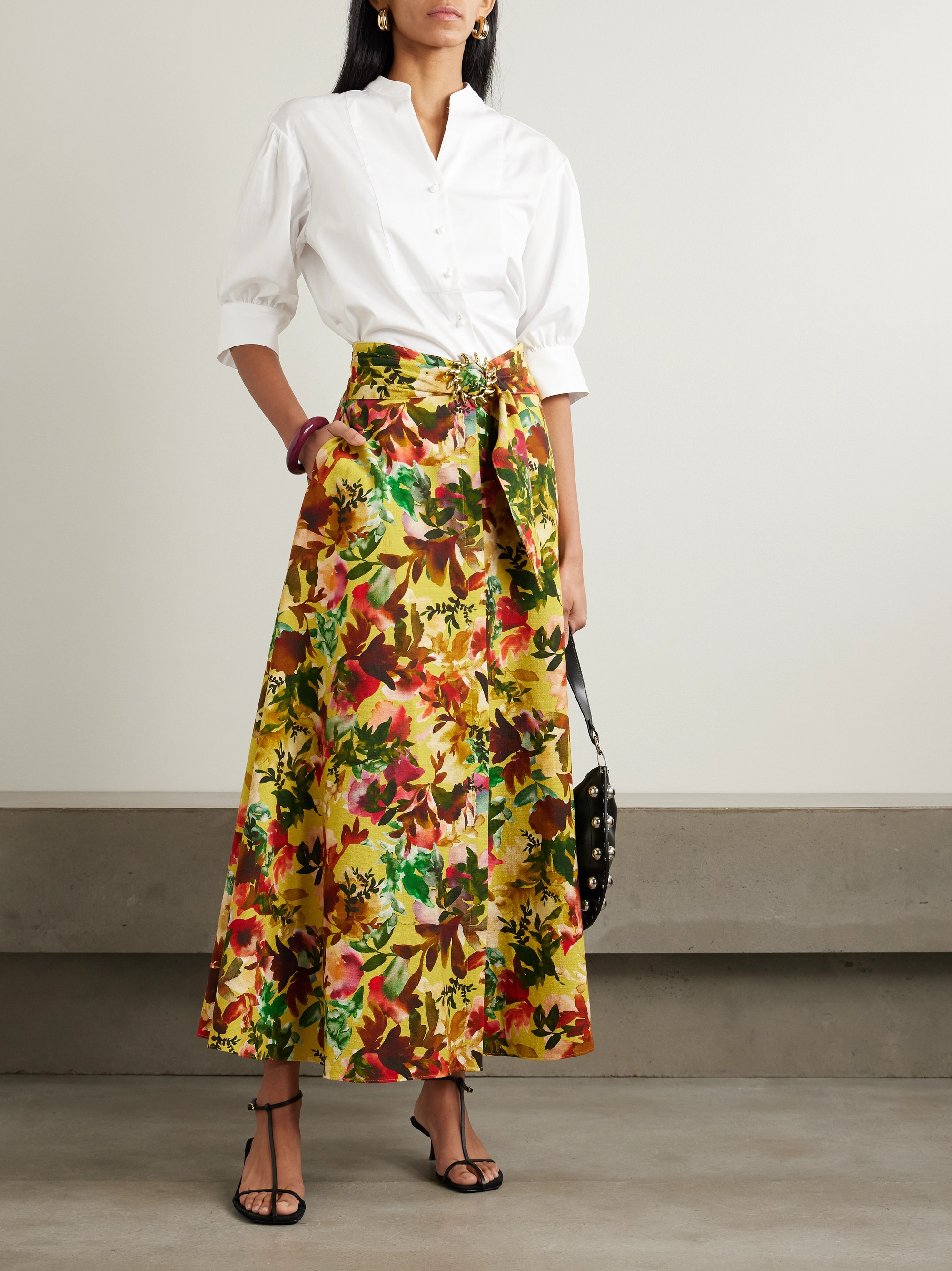 Saloni Tavi cotton-poplin shirt