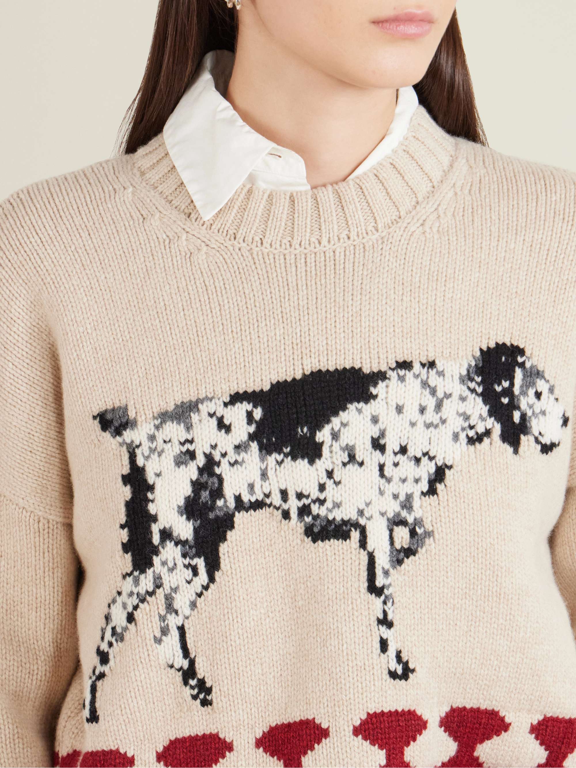 S.S.DALEY Intarsia-knit wool sweater | NET-A-PORTER