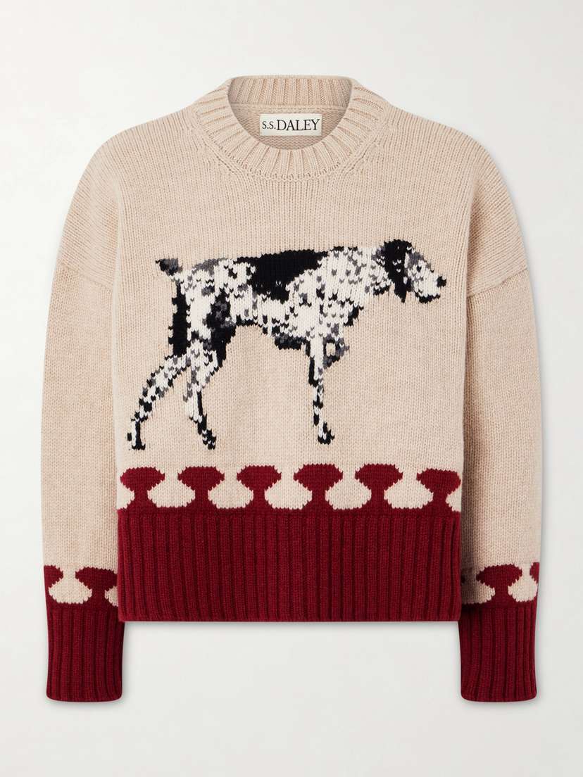 S.S. Daley Intarsia-knit Wool Sweater