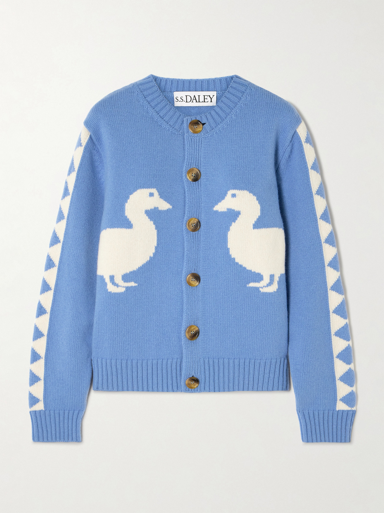 S.s. Daley Jasper Intarsia-knit Wool Cardigan