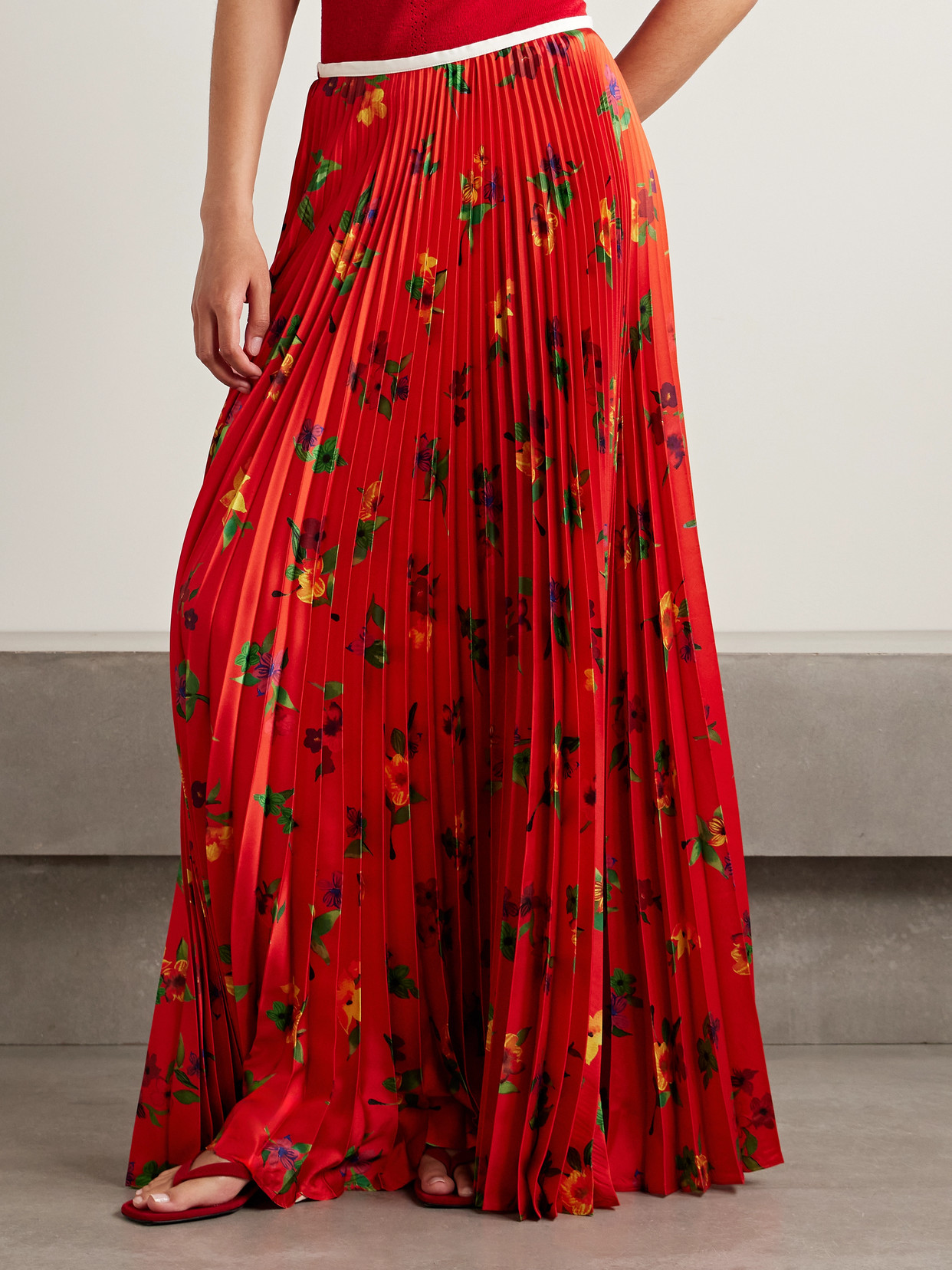 S.s. Daley Ss Daley Kate Pleated Satin Maxi Skirt