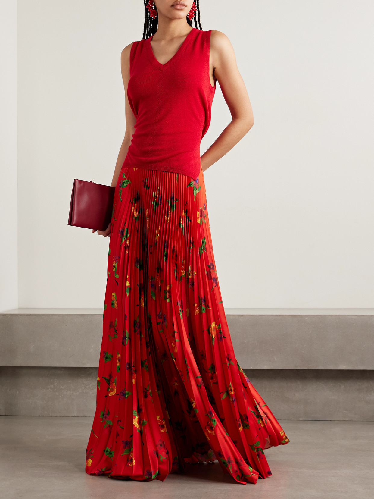 S.s. Daley Ss Daley Kate Pleated Satin Maxi Skirt