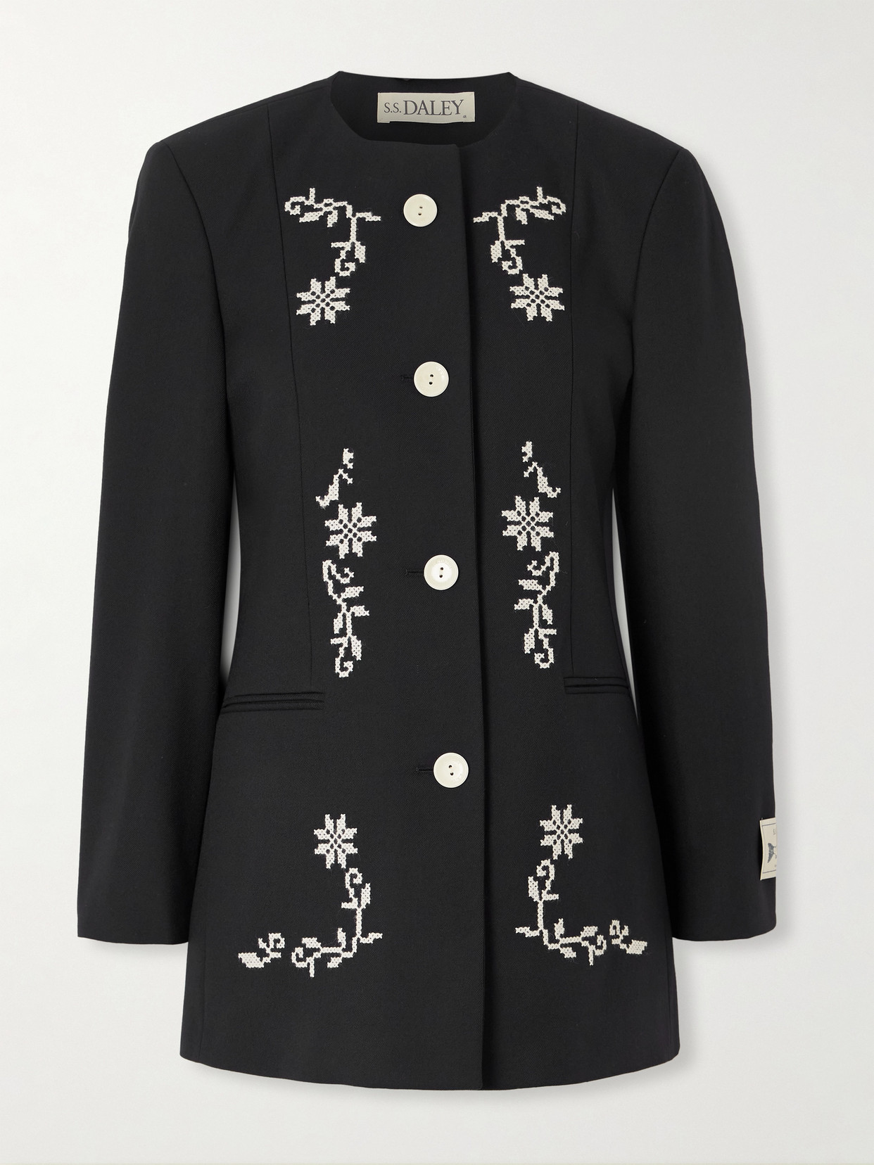 S.s. Daley Embroidered Wool Jacket