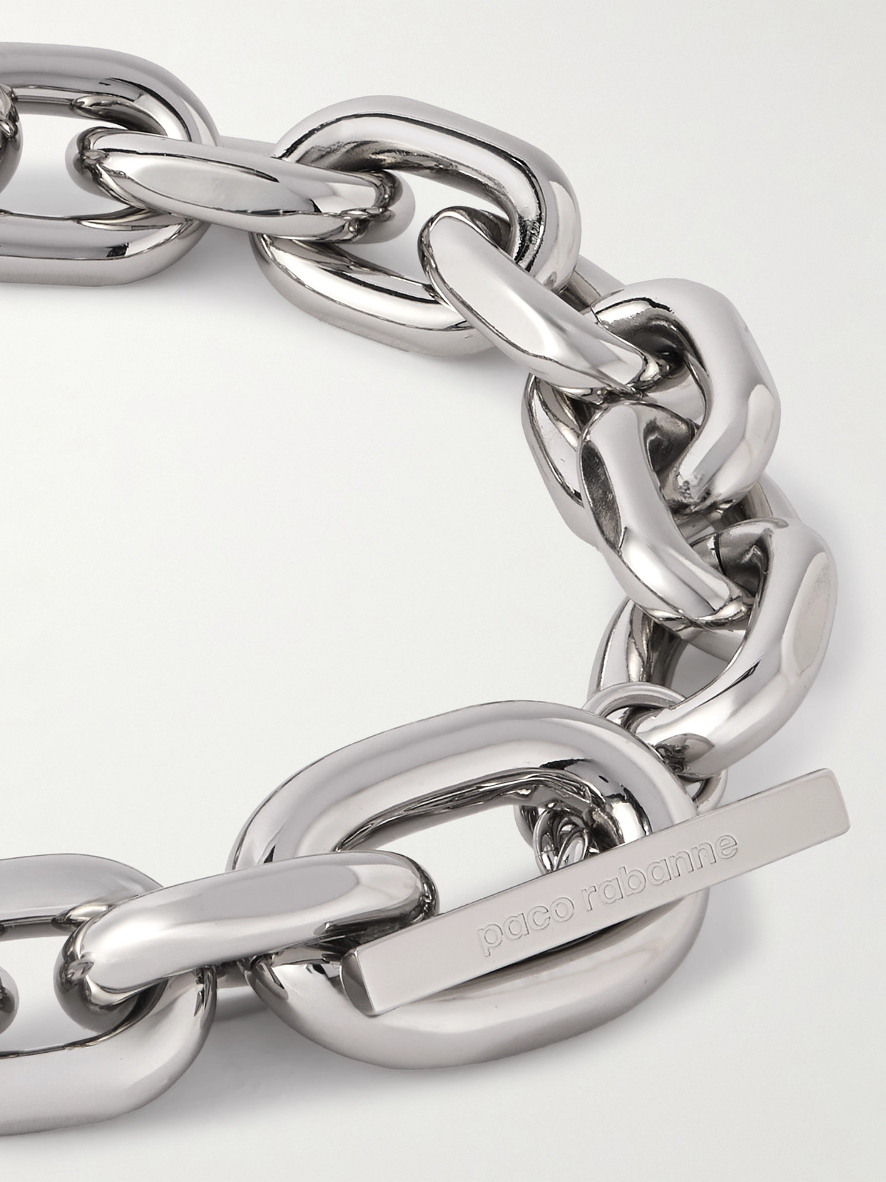 Rabanne Xl Link Silver-tone Necklace In Silver