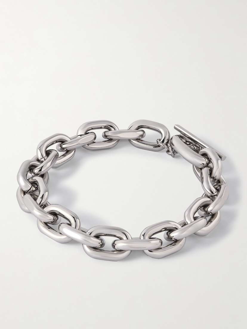 Rabanne Xl Link Silver-tone Necklace