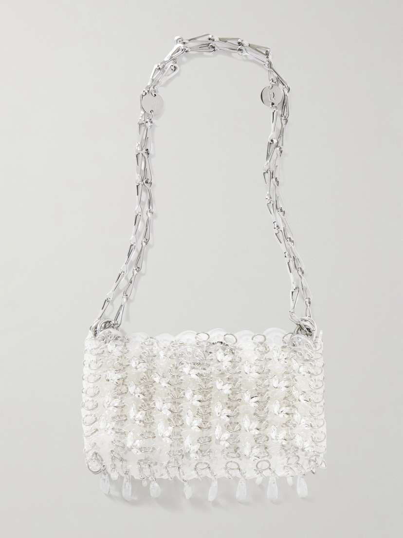 Rabanne 1969 Crystal-embellished Chainmail Shoulder Bag