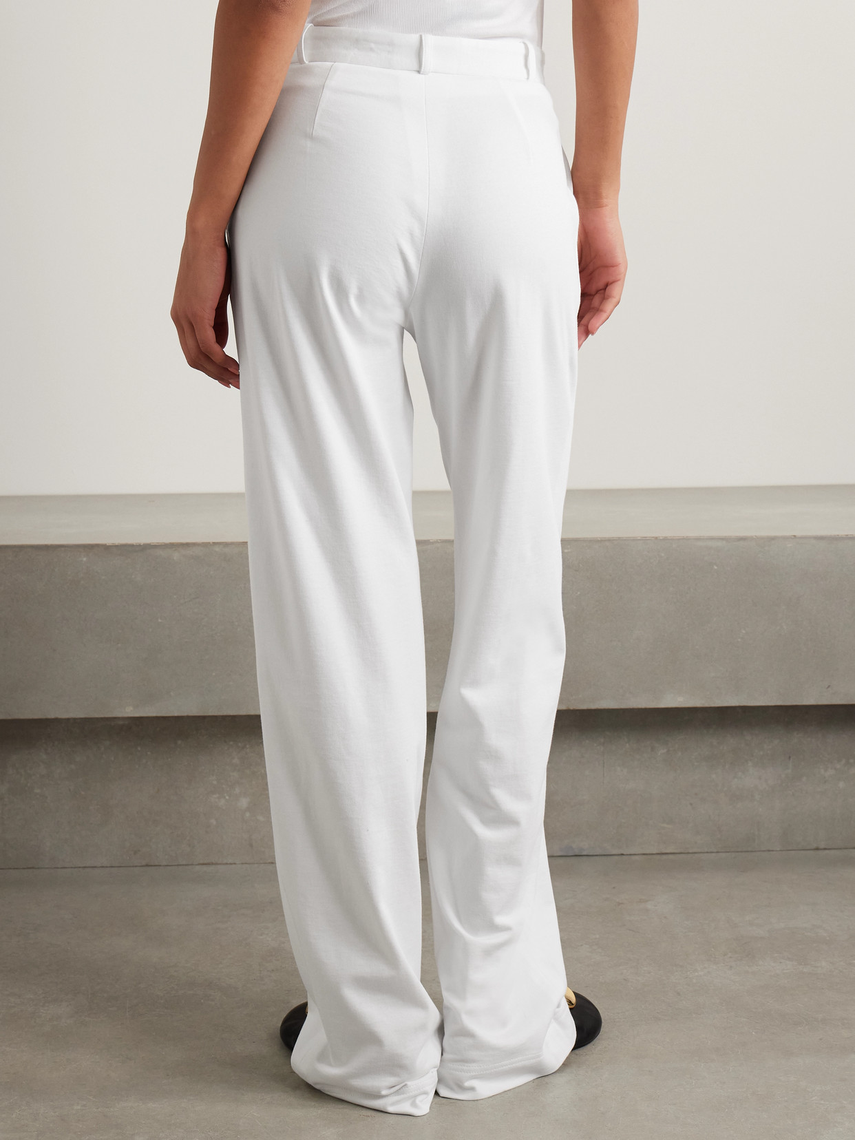 Marie Adam-leenaerdt Cotton-jersey Wide Leg Pants