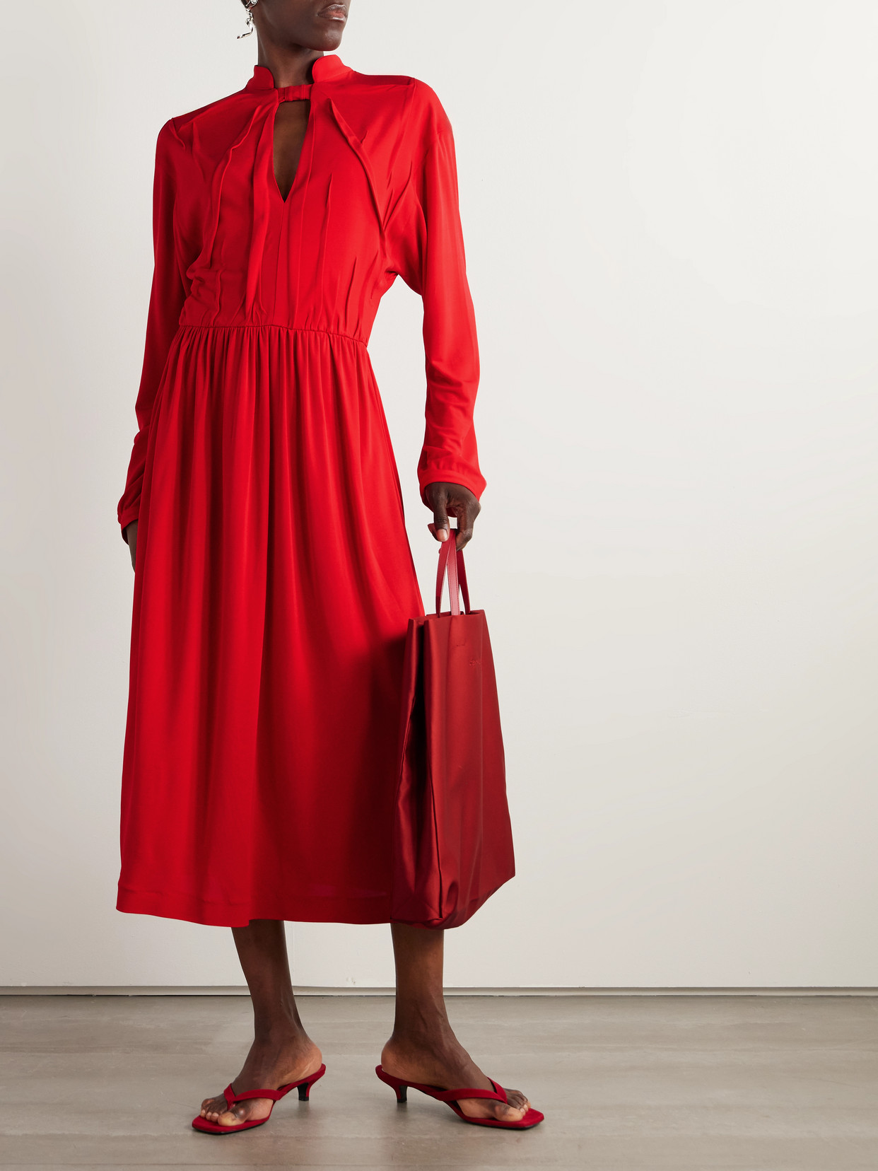 Marie Adam-leenaerdt Crepe Midi Dress