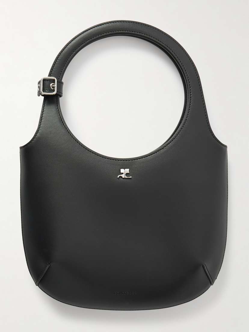 Courrèges Holy Buckled Leather Tote