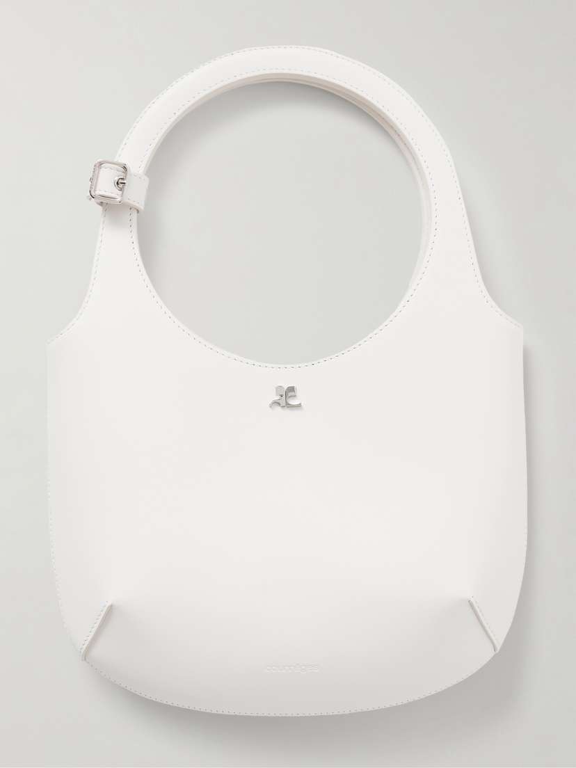 Courrèges Holy Buckled Leather Tote