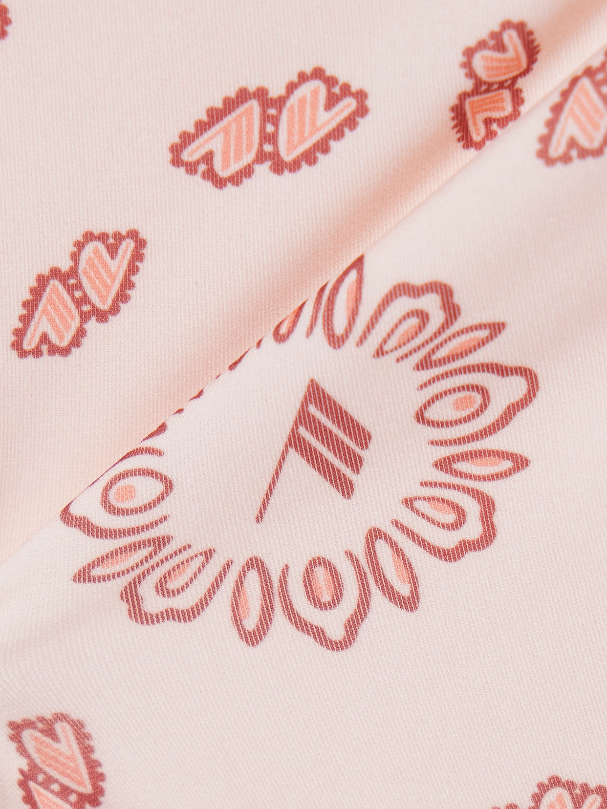 Attico Pink Bikini With Spaghetti Straps And All-over Print In Tech Fabric Stretch Woman