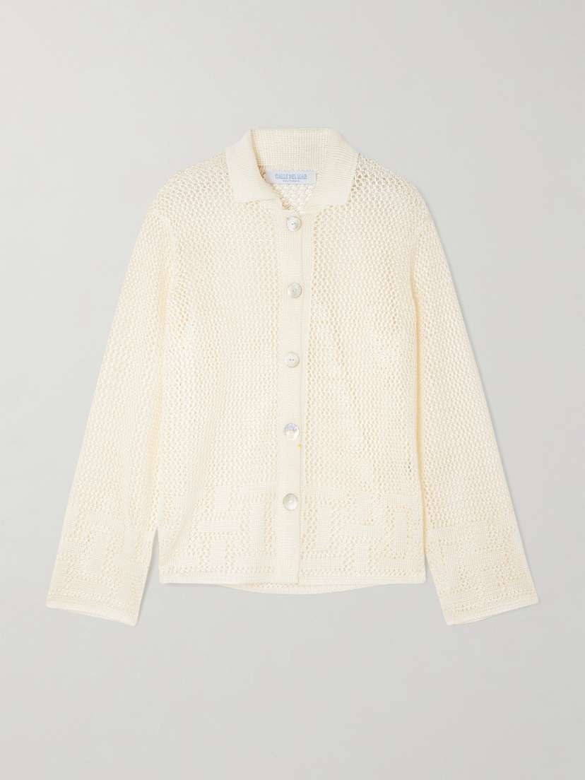 Calle Del Mar Crocheted Cardigan