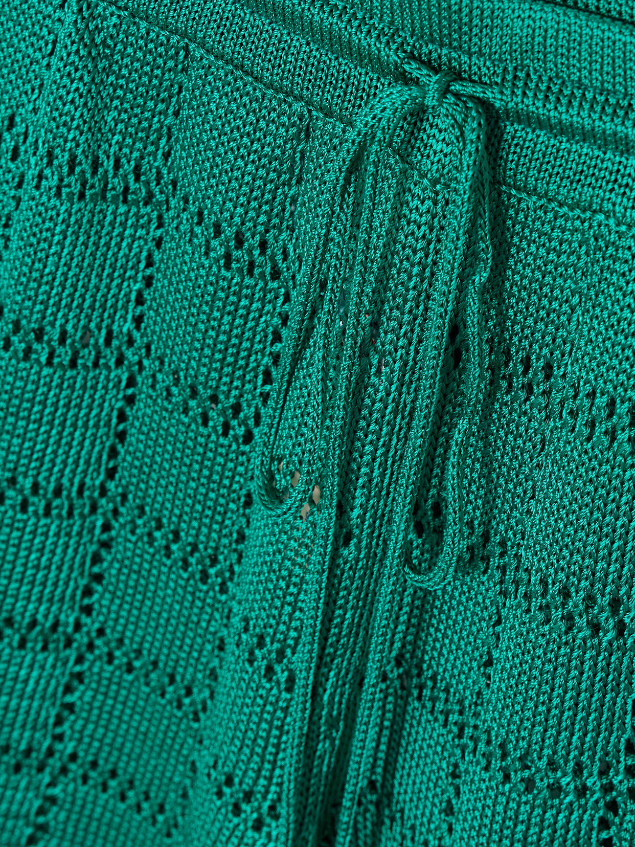 Calle Del Mar Crocheted Wide-leg Pants In Green