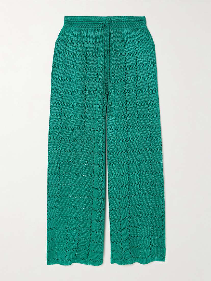 Calle Del Mar Crocheted Wide-leg Pants