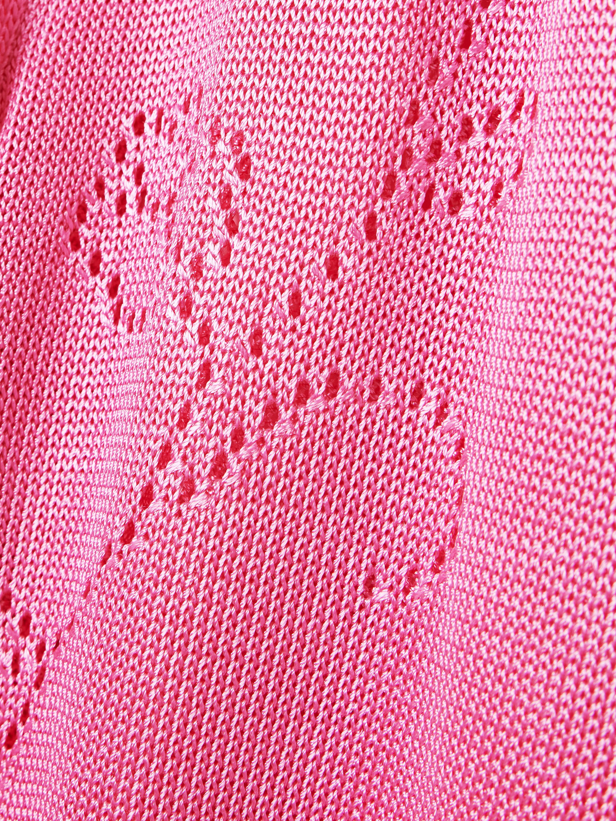 Calle Del Mar Ivy Pointelle-knit Wide-leg Pants In Pink