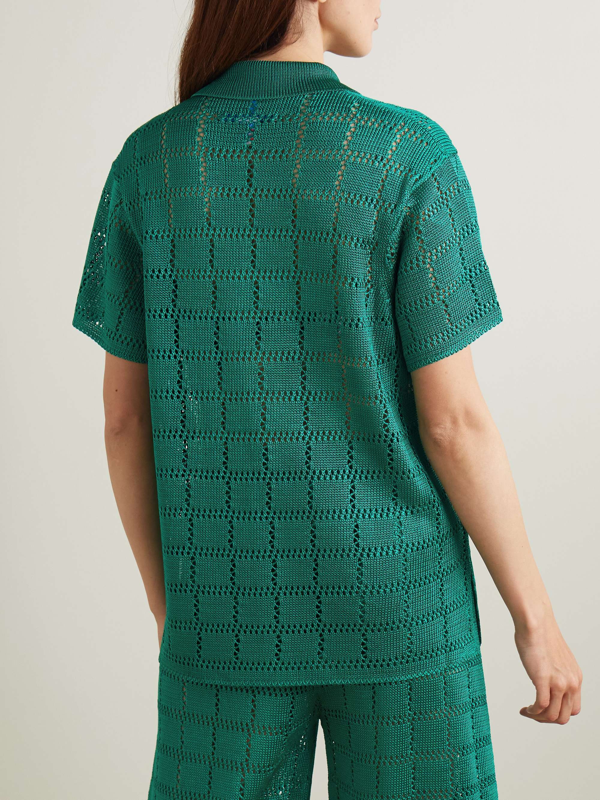 CALLE DEL MAR Crochet-knit shirt