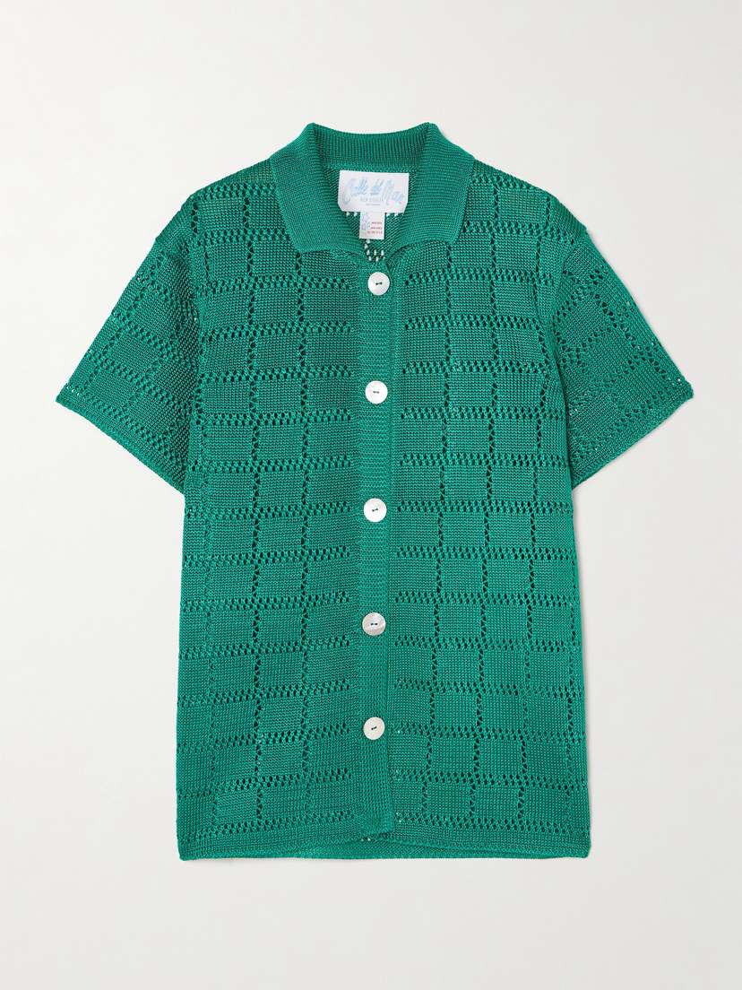 Calle Del Mar Crocheted Shirt