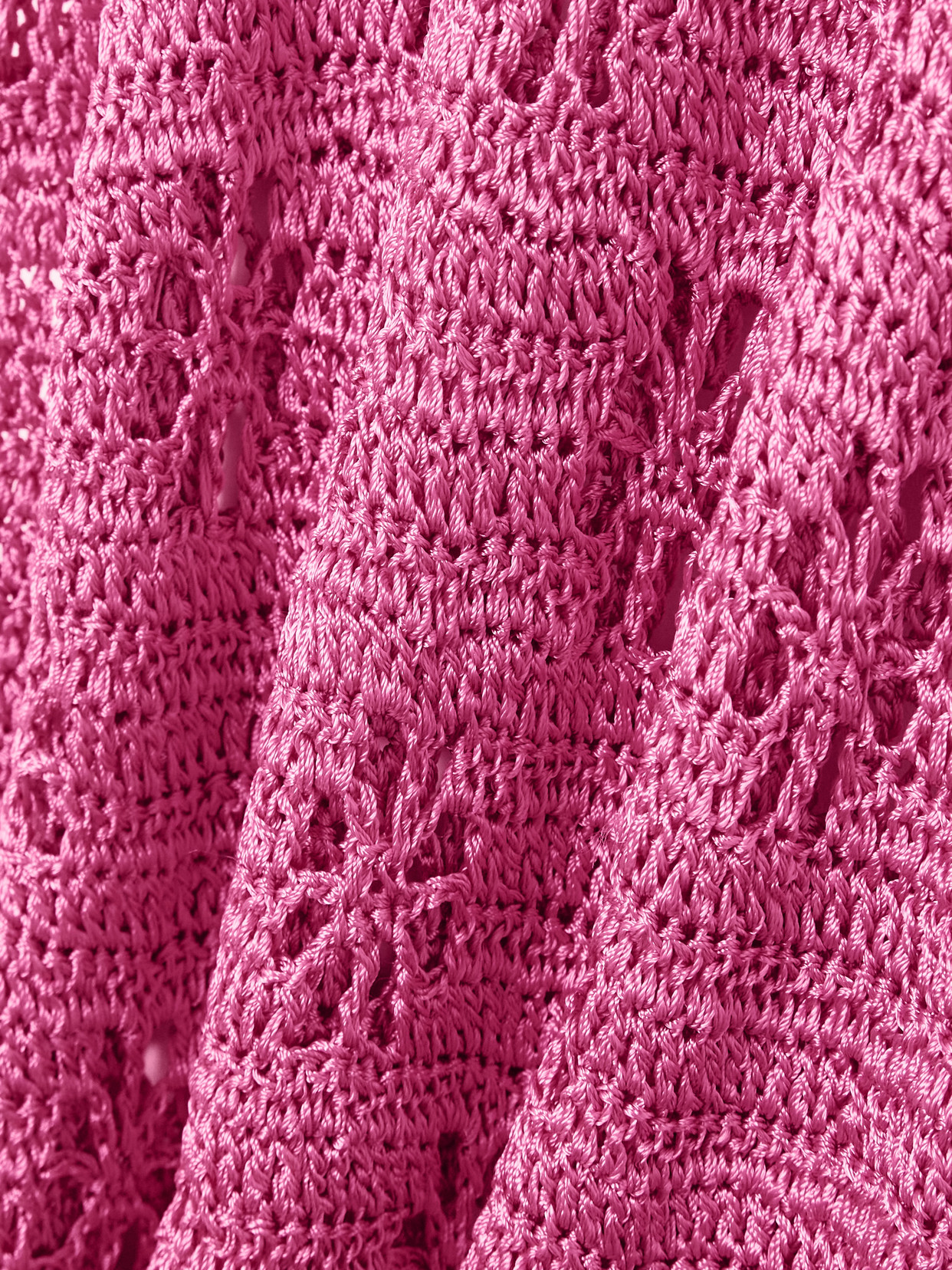 Calle Del Mar Crocheted Midi Dress In Pink