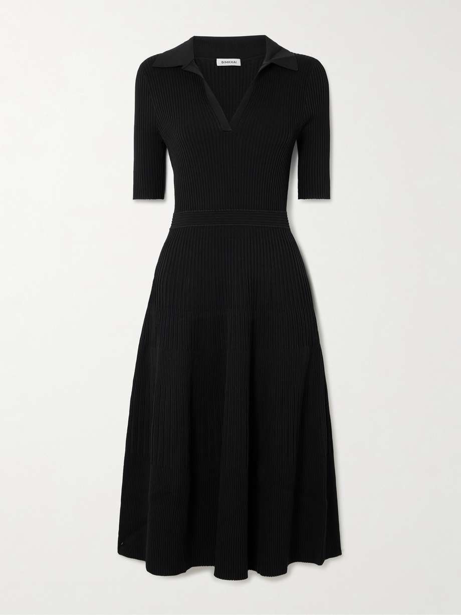 pati ribbed-knit midi dress